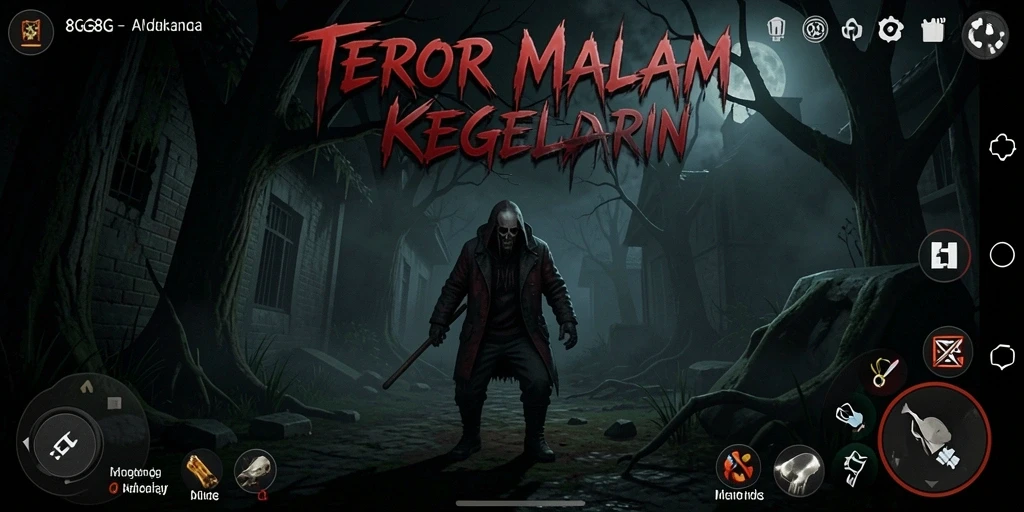 Screenshot menampilkan suasana mencekam dalam game 8G8G.