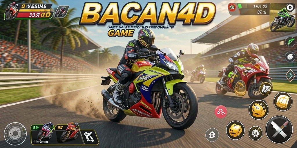 Tampilan menarik balapan motor yang seru di BACAN4D.