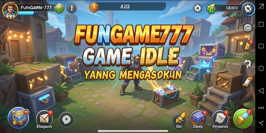 Tampilan gameplay menarik dalam FUNGAME777 dengan elemen Idle yang menyenangkan.