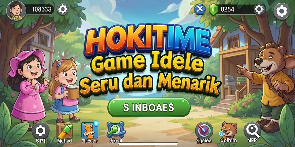Tampilan gameplay HOKITIME dengan pengalaman Idle yang menyenangkan.