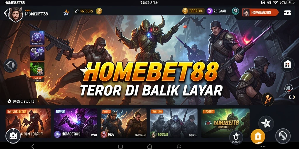 Screenshot menampilkan suasana menyeramkan dalam HOMEBET88.