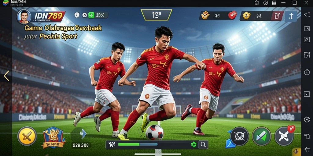 Tampilan menarik dari gameplay IDN789 yang penuh aksi olahraga.