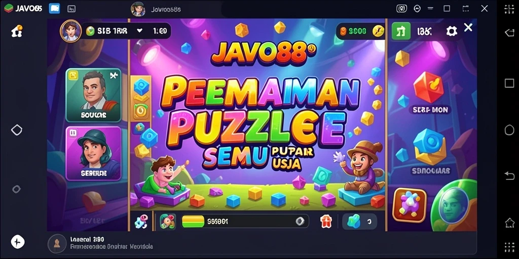 Screenshot gameplay JAVO88 yang menunjukkan teka-teki seru.