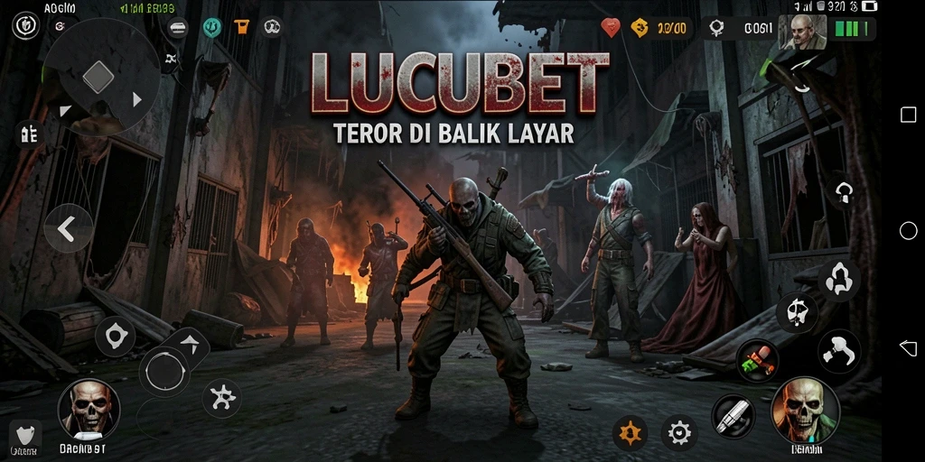 Tangkapan layar menampilkan aksi ketegangan dalam LUCUBET.