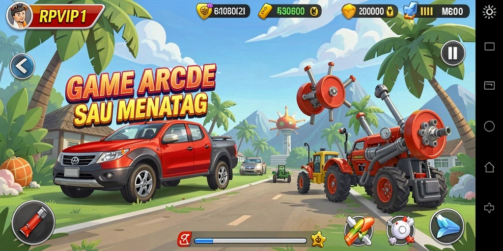Tampilan gameplay RPVIP1 yang menegangkan dan seru.