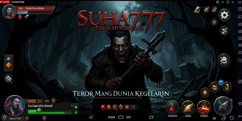 Screenshot gameplay SUHU777 yang menakutkan dan atmosfer menyeramkan.