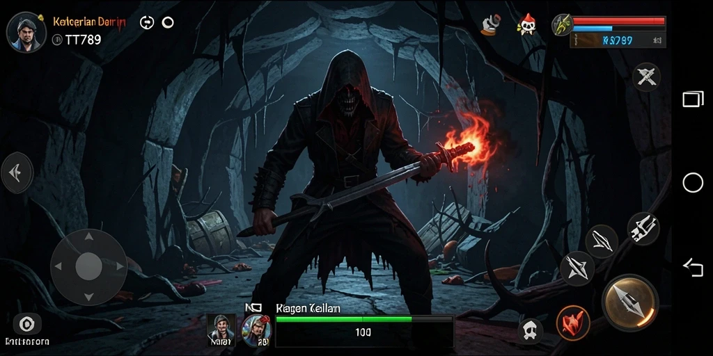 Screenshot gameplay TT789 menampilkan suasana menyeramkan yang mendebarkan.